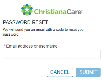 Reset Christiana Care Patient Portal Login Password